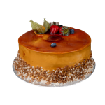 8 Inch Round Caramel Jelly-Vanilla Cake