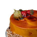 8 Inch Round Caramel Jelly-Vanilla Cake