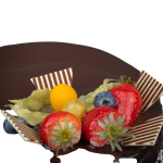 8 Inch Round Chocolate-Vanilla Cake