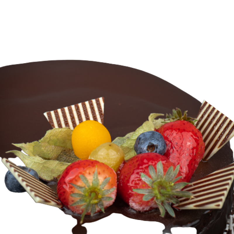 8 Inch Round Chocolate-Vanilla Cake