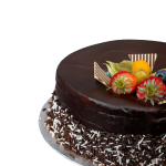 8 Inch Round Chocolate-Vanilla Cake