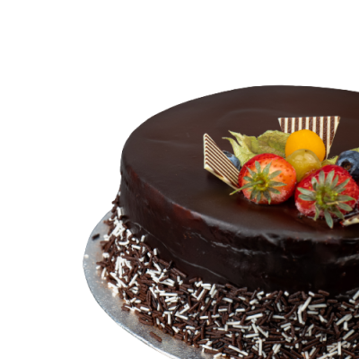 8 Inch Round Chocolate-Vanilla Cake