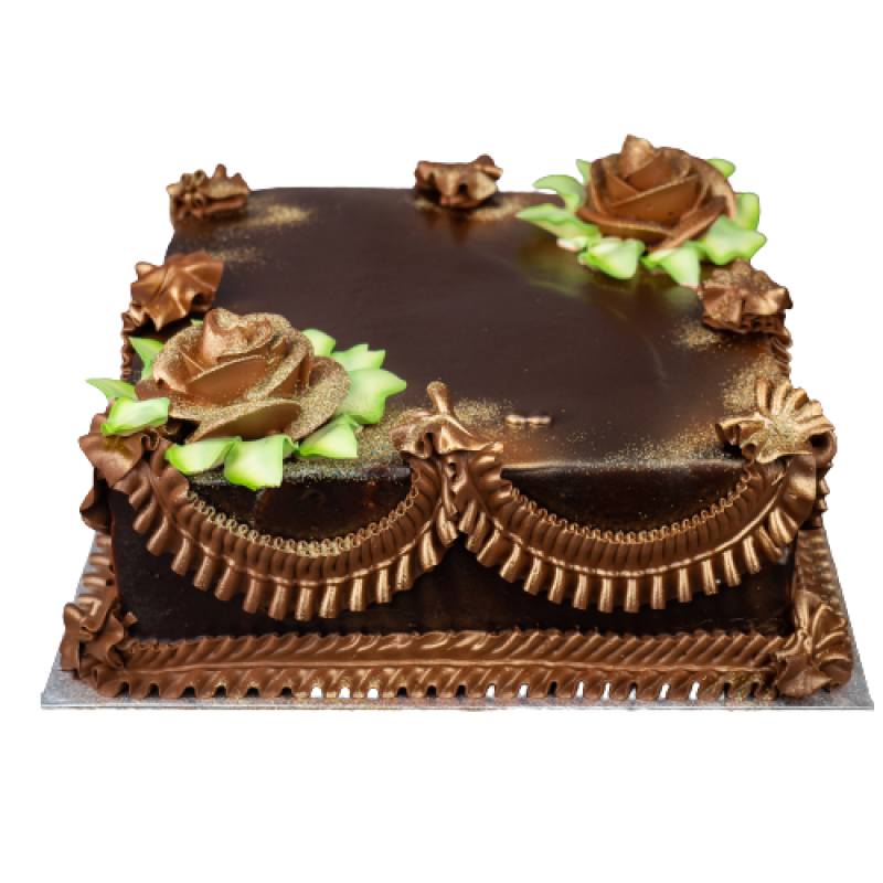 8 Inch Square Chocolate Cake