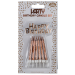 Happy Birthday Copper Colour Candle