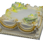 Yellow Square Vanilla Cake